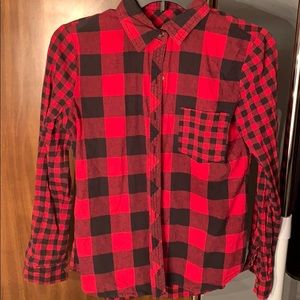 Plaid flannel shirt